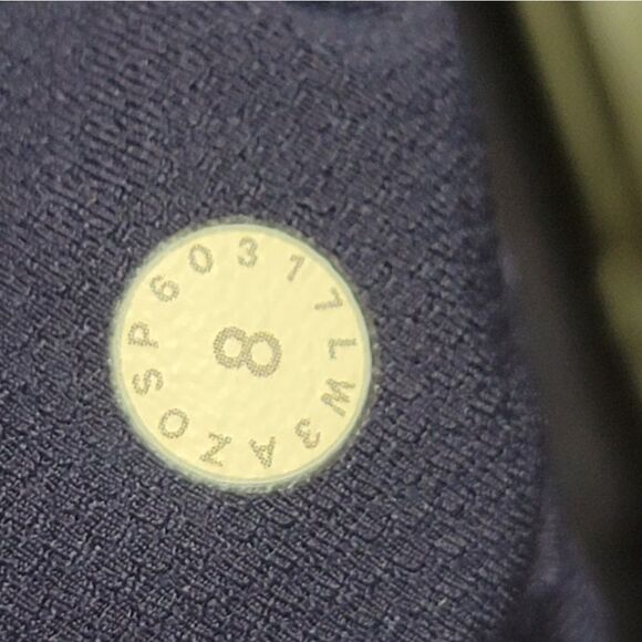 Lululemon Extra Mile Long Sleeve Women’s Shirt Heathered Hero Blue/Black Size 8 - Picture 5 of 6